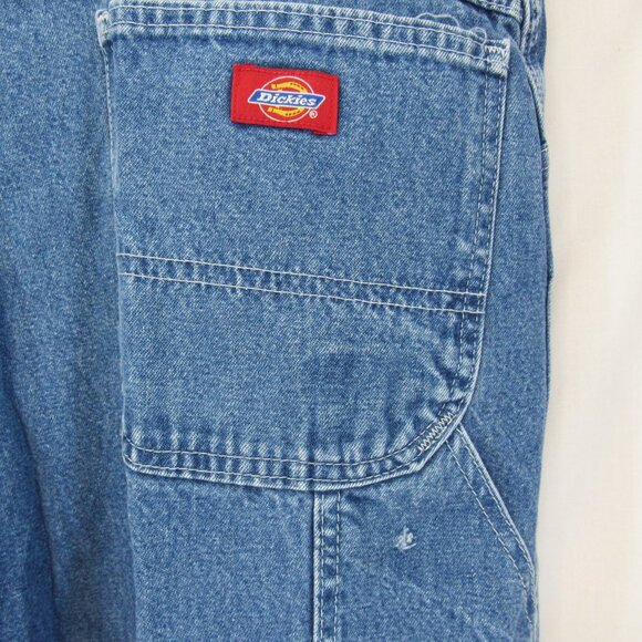 Dickies Men's Carpenter Style Blue Jeans Workwear Relaxed Fit Straight Leg 48X30 - Picture 5 of 10